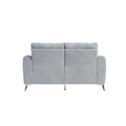 Noak 2-Seater Grey Woven Fabric Sofa With Chrome Legs 19 Noak 2-Seater Grey Woven Fabric Sofa With Chrome Legs -Daals Store AYSF 014 GREY WOVEN 2ST WB3