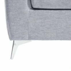 Noak 2-Seater Grey Woven Fabric Sofa With Chrome Legs 24 Noak 2-Seater Grey Woven Fabric Sofa With Chrome Legs -Daals Store AYSF 014 GREY WOVEN 2ST detail3