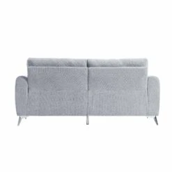 Noak 3-Seater Grey Woven Fabric Sofa With Chrome Legs 21 Noak 3-Seater Grey Woven Fabric Sofa With Chrome Legs -Daals Store AYSF 014 GREY WOVEN 3ST WB4