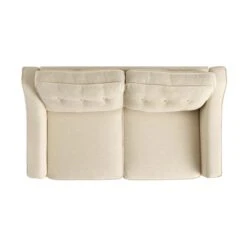 Harper2-Seater Slope Arm Beige Woven Fabric Sofa 17 Harper2-Seater Slope Arm Beige Woven Fabric Sofa -Daals Store AYSF 015 BEIGE WOVEN 2ST WB2