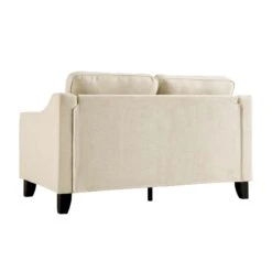 Harper2-Seater Slope Arm Beige Woven Fabric Sofa 21 Harper2-Seater Slope Arm Beige Woven Fabric Sofa -Daals Store AYSF 015 BEIGE WOVEN 2ST WB5