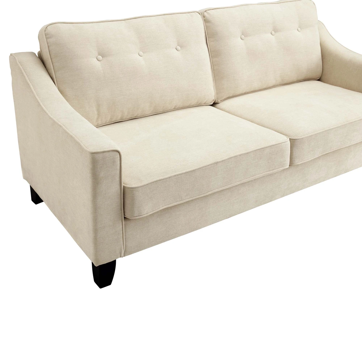 Harper2-Seater Slope Arm Beige Woven Fabric Sofa 11 Harper2-Seater Slope Arm Beige Woven Fabric Sofa - Image 11