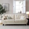Harper 3-Seater Slope Arm Beige Woven Fabric Sofa 26 Harper 3-Seater Slope Arm Beige Woven Fabric Sofa -Daals Store AYSF 015 BEIGE WOVEN 3ST main