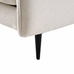 Bari Light Beige Woven Fabric Chaise Sofa 26 Bari Light Beige Woven Fabric Chaise Sofa -Daals Store AYSF 08 BEIGEFAB LS detail4