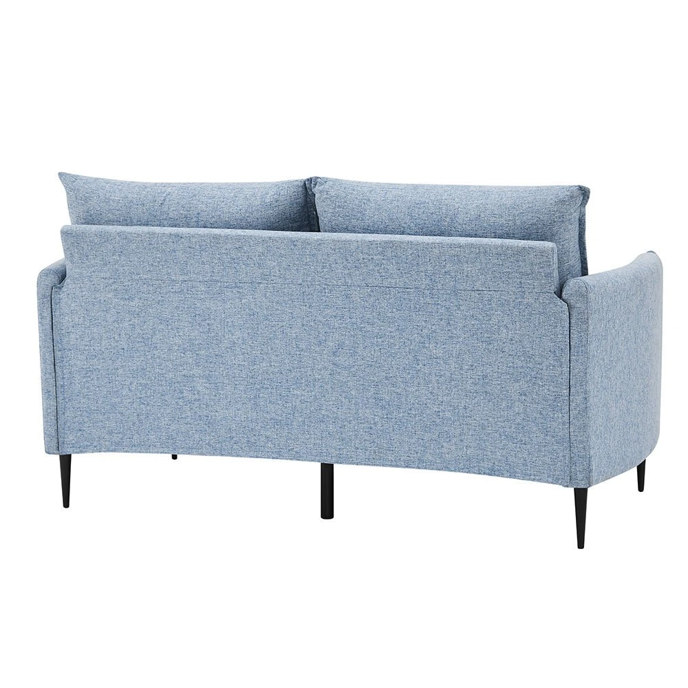 Bari Flax Blue Fabric Sofa 10 Bari Flax Blue Fabric Sofa - Image 10