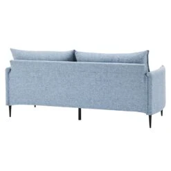 Bari Flax Blue Fabric Sofa 28 Bari Flax Blue Fabric Sofa -Daals Store AYSF 08 BLUEFAB 3ST WB3