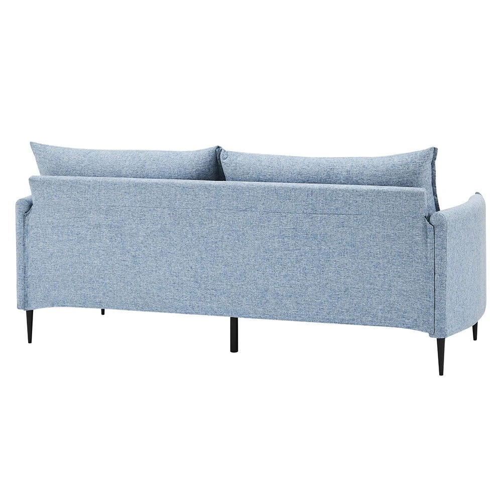 Bari Flax Blue Fabric Sofa 13 Bari Flax Blue Fabric Sofa - Image 13