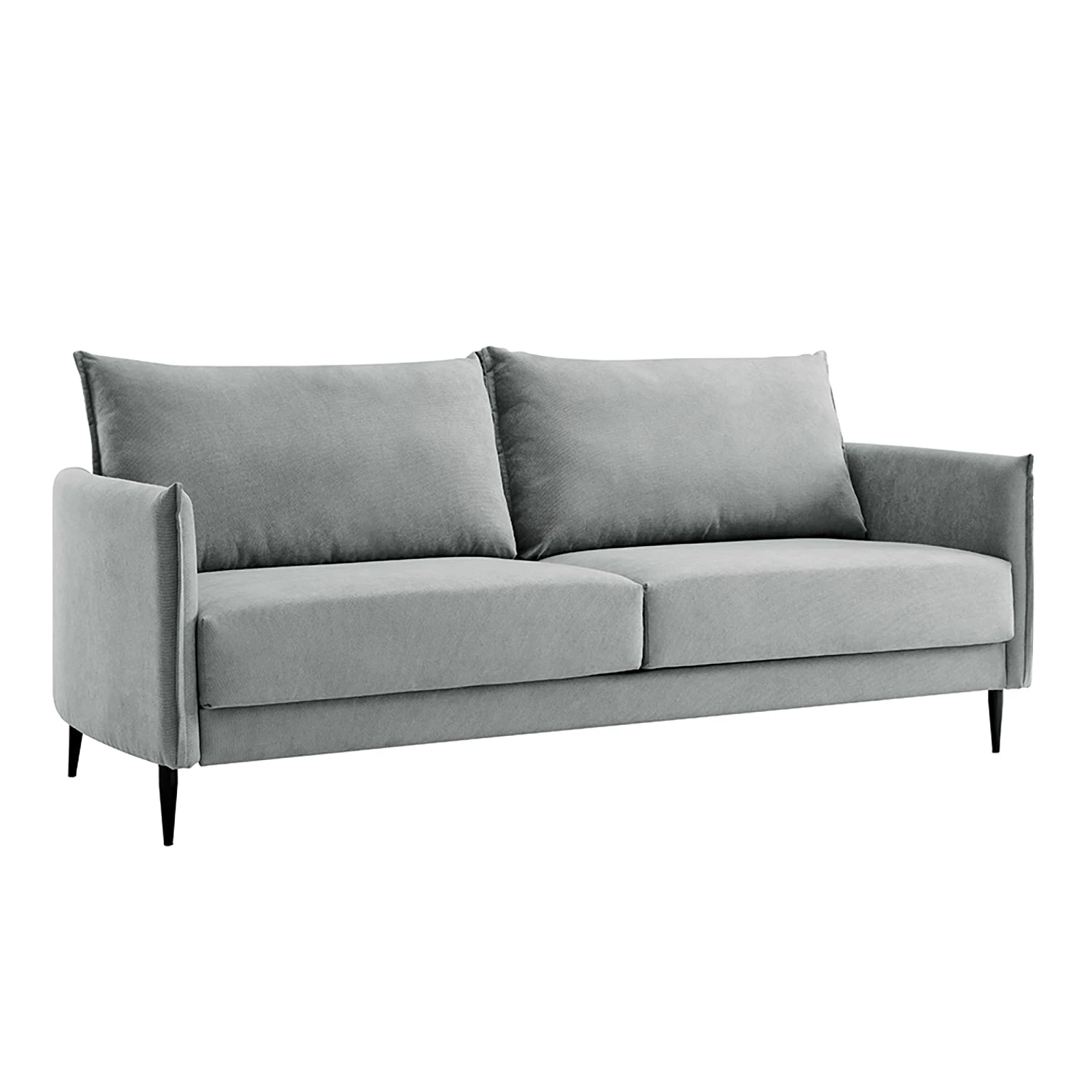 Bari Light Grey Brushed Fabric Sofa 15 Bari Light Grey Brushed Fabric Sofa - Image 15