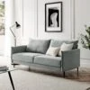 Bari Light Grey Brushed Fabric Sofa -Daals Store AYSF 08 LGREYFAB 3ST main