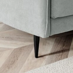 Bari Light Grey Brushed Fabric Sofa 25 Bari Light Grey Brushed Fabric Sofa -Daals Store AYSF 08 LGREYFAB scene4