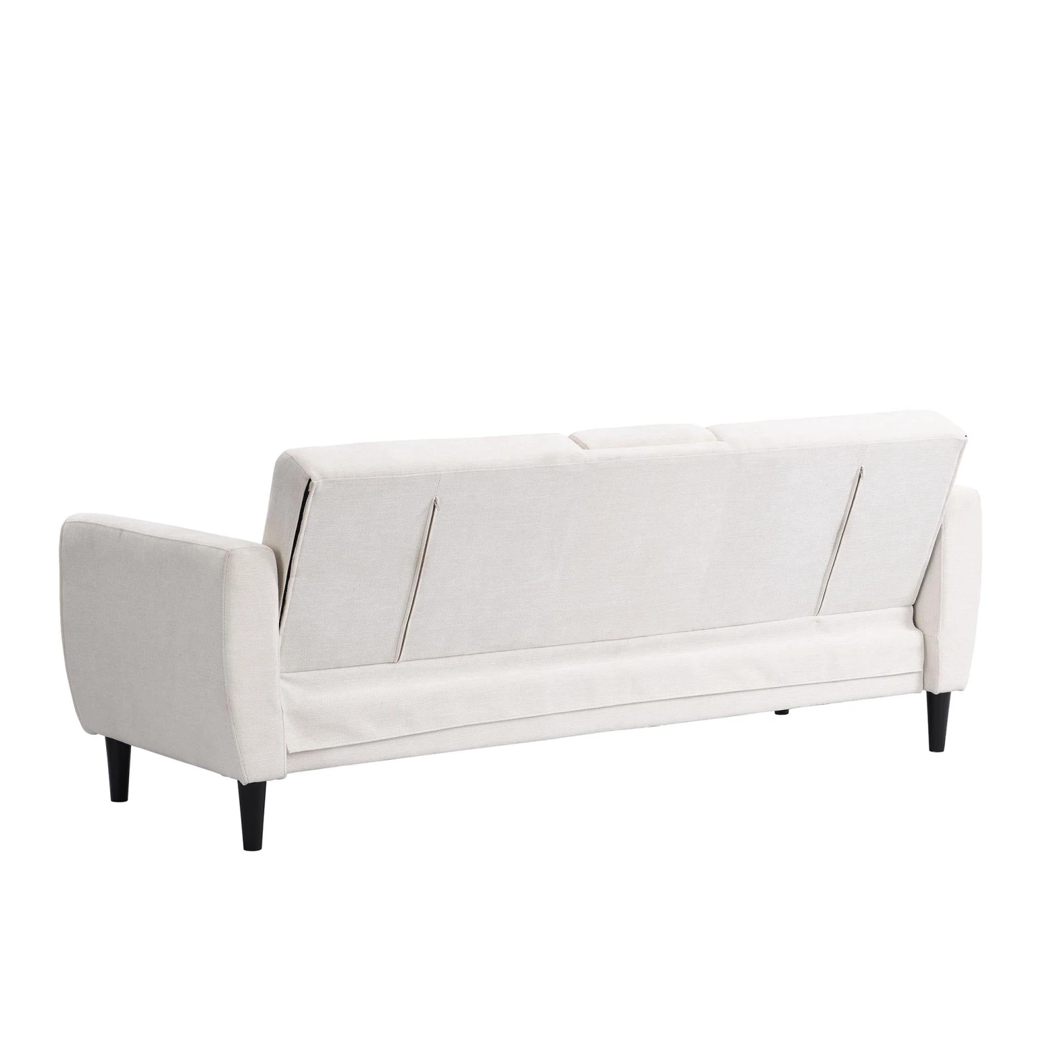 Latimer Beige Woven Fabric 3-Seater Storage Sofa Bed 13 Latimer Beige Woven Fabric 3-Seater Storage Sofa Bed - Image 13