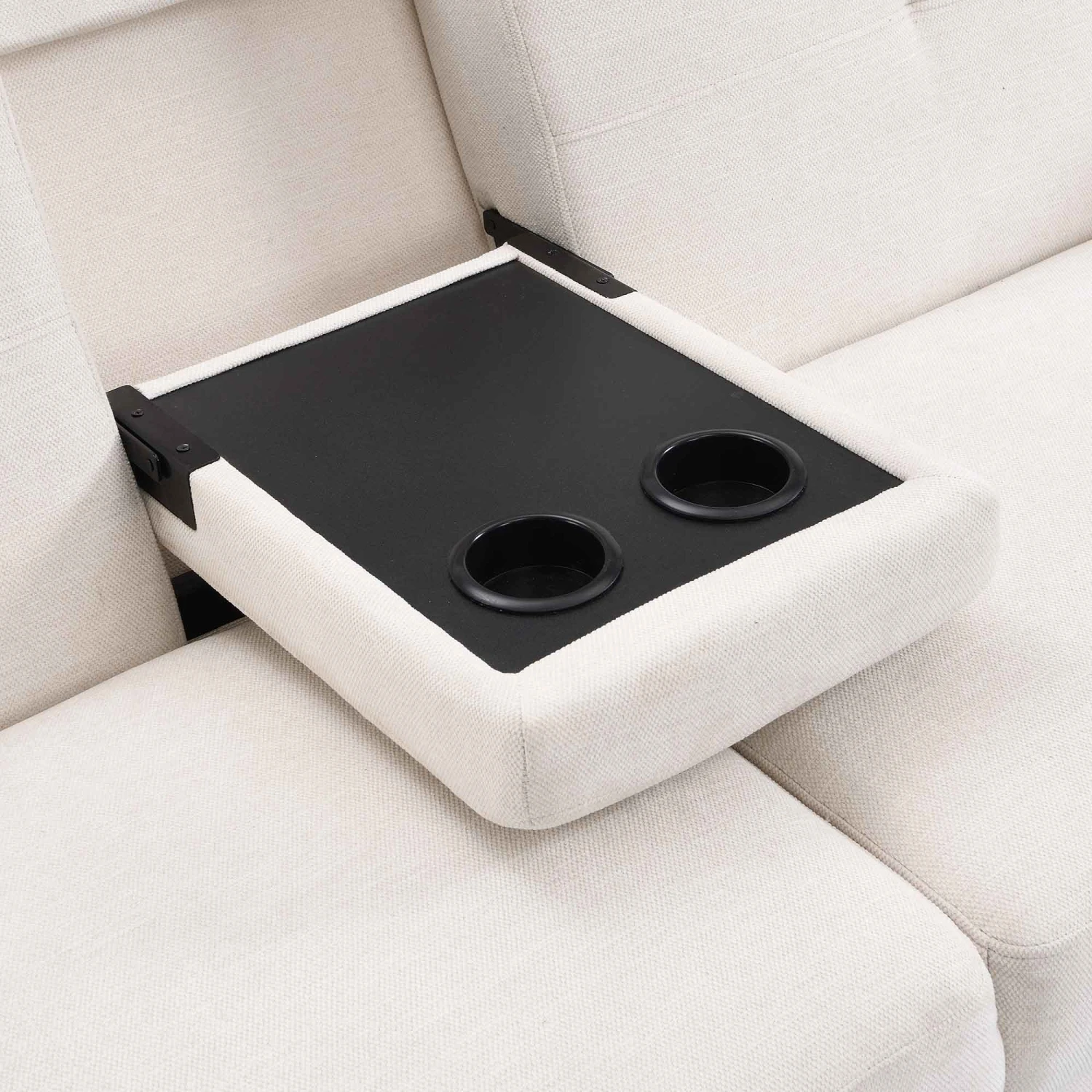 Latimer Beige Woven Fabric 3-Seater Storage Sofa Bed 17 Latimer Beige Woven Fabric 3-Seater Storage Sofa Bed - Image 17