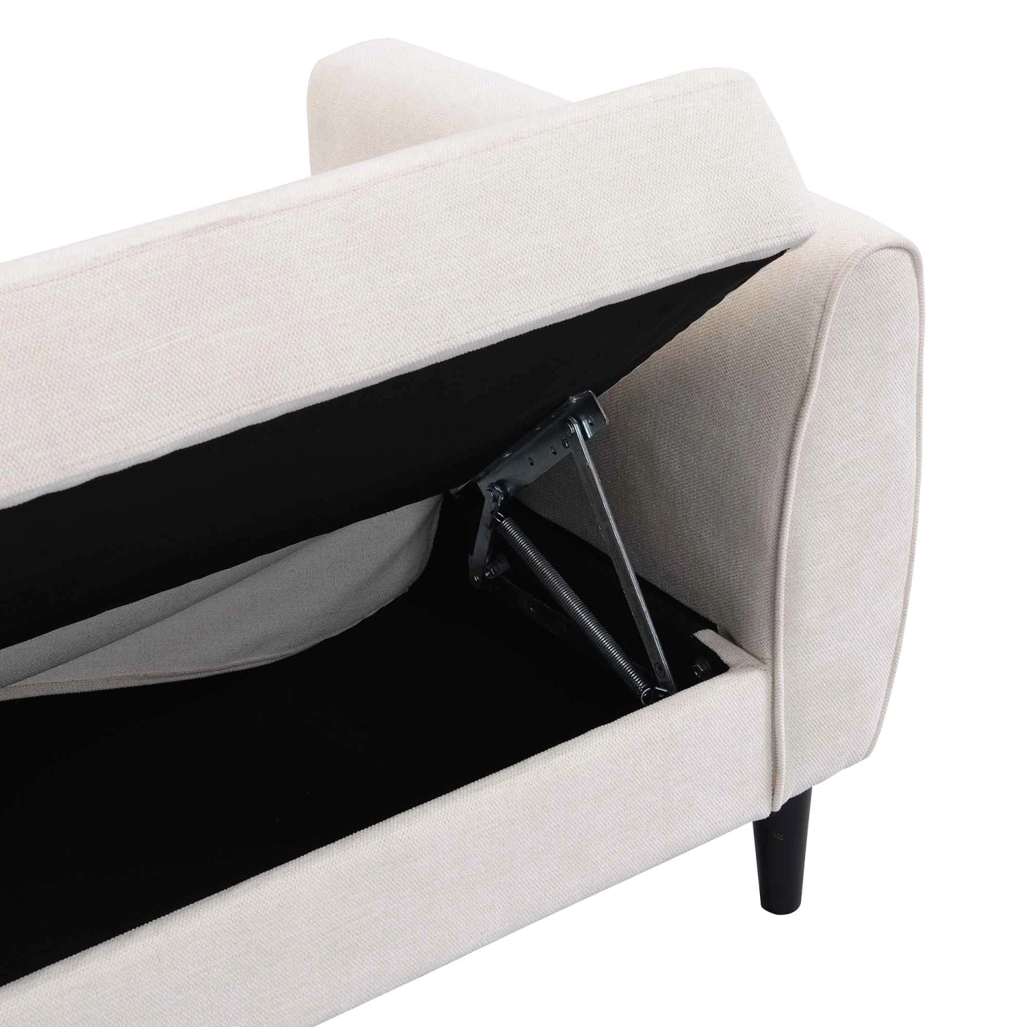 Latimer Beige Woven Fabric 3-Seater Storage Sofa Bed 19 Latimer Beige Woven Fabric 3-Seater Storage Sofa Bed - Image 19