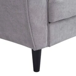 Latimer Light Grey Brushed Fabric 3-Seater Storage Sofa Bed -Daals Store AYSF 09 LGREYFAB 3ST detail1