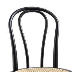 Camille Elm Wood And Rattan Bentwood Counter Stool, Black 16 Camille Elm Wood And Rattan Bentwood Counter Stool, Black -Daals Store BCH 003 BLACK detail1