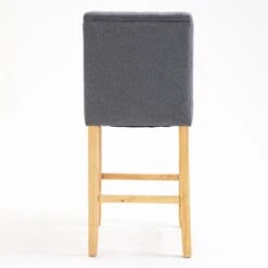 Harbury Light Grey Linen Set of 2 Buttoned Bar Stools β Classic Tufted Back 65cm Kitchen Chairs 18 Harbury Light Grey Linen Set of 2 Buttoned Bar Stools β Classic Tufted Back 65cm Kitchen Chairs -Daals Store BCH 2112 LGREY LINEN 2P WB5