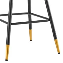 Charlecote Set Of 2 Light Grey Fabric Upholstered Bar Stools 19 Charlecote Set Of 2 Light Grey Fabric Upholstered Bar Stools -Daals Store BCH 2127 LIGHTGREY FAB 2P detail3