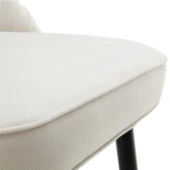 Miyae Set Of 2 Pleated Champagne Beige Velvet Upholstered Counter Stools -Daals Store BCH 2148 CHAMP VEL 2P detail4