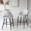 Oakley Set Of 2 White Boucle Upholstered Counter Stools With Contrast Piping 20 Oakley Set Of 2 White Boucle Upholstered Counter Stools With Contrast Piping -Daals Store BCH 2155 WHITE BOUCLE 2P main