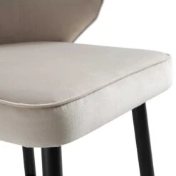 Langham Set Of 2 Champagne Velvet Upholstered Carver Counter Stools 25 Langham Set Of 2 Champagne Velvet Upholstered Carver Counter Stools -Daals Store BCH 2170 CHAMP VEL 2P detail2