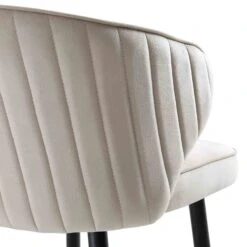 Langham Set Of 2 Champagne Velvet Upholstered Carver Counter Stools 26 Langham Set Of 2 Champagne Velvet Upholstered Carver Counter Stools -Daals Store BCH 2170 CHAMP VEL 2P detail3