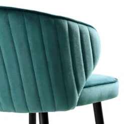 Langham Set Of 2 Teal Velvet Upholstered Carver Counter Stools 26 Langham Set Of 2 Teal Velvet Upholstered Carver Counter Stools -Daals Store BCH 2170 TEAL VEL 2P detail3