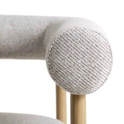 Fulbourn Beige Woven Counter Stool – Tubular Wrap-Around Back with Natural Wood Effect Legs -Daals Store BCH 2171 BEIGE WOV NAT detail3