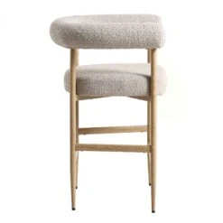 Fulbourn Taupe Boucle Counter Stool β Tubular Back with Natural Wood Effect Legs 17 Fulbourn Taupe Boucle Counter Stool β Tubular Back with Natural Wood Effect Legs -Daals Store BCH 2171 TAUPE BOUCLE NAT WB3