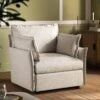 Byron Pillow Edge Beige Fabric Modular Sofa, 1-Seater -Daals Store BOSF 7053 BEIGE FAB 1ST main