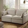 Byron Pillow Edge Beige Fabric Modular Sofa, 2-Seater 17 Byron Pillow Edge Beige Fabric Modular Sofa, 2-Seater -Daals Store BOSF 7053 BEIGE FAB 2ST main