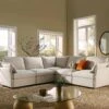 Byron Pillow Edge Beige Fabric Modular Sofa, 5-Seater Corner 22 Byron Pillow Edge Beige Fabric Modular Sofa, 5-Seater Corner -Daals Store BOSF 7053 BEIGE FAB 5STCORNER main