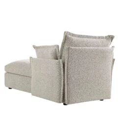 Byron Pillow Edge Mist Grey Boucle Modular Sofa, 1-Seater Chaise -Daals Store BOSF 7053 GREY BOU 1STCHAISE WB6