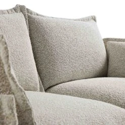 Byron Pillow Edge Mist Grey Boucle Modular Sofa, 2-Seater -Daals Store BOSF 7053 GREY BOU 2ST detail1