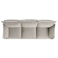 Byron Pillow Edge Mist Grey Boucle Modular Sofa, 3-Seater -Daals Store BOSF 7053 GREY BOU 3ST WB1