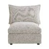 Byron Pillow Edge Mist Grey Boucle Modular Sofa, 1 Seater Armless -Daals Store BOSF 7053 GREY BOU B WB1