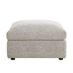 Byron Mist Grey Boucle Pouffe 8 Byron Mist Grey Boucle Pouffe -Daals Store BOSF 7053 GREY BOU STOOL WB1