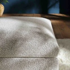 Byron Mist Grey Boucle Pouffe 7 Byron Mist Grey Boucle Pouffe -Daals Store BOSF 7053 GREY BOU STOOL scene2