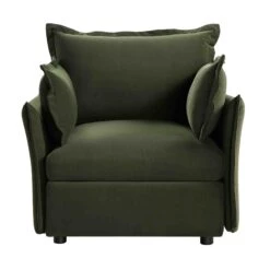 Byron Pillow Edge Moss Green Velvet Modular Sofa, 1-Seater 14 Byron Pillow Edge Moss Green Velvet Modular Sofa, 1-Seater -Daals Store BOSF 7053 MOSS VEL 1ST WB1