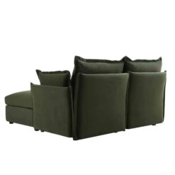Byron Pillow Edge Moss Green Velvet Modular Sofa, 2-Seater Chaise -Daals Store BOSF 7053 MOSS VEL 2STCHAISE WB7