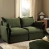 Byron Pillow Edge Moss Green Velvet Modular Sofa, 2-Seater 21 Byron Pillow Edge Moss Green Velvet Modular Sofa, 2-Seater -Daals Store BOSF 7053 MOSS VEL 2ST main
