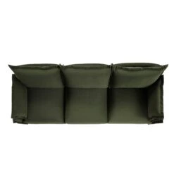 Byron Pillow Edge Moss Green Velvet Modular Sofa, 3-Seater 14 Byron Pillow Edge Moss Green Velvet Modular Sofa, 3-Seater -Daals Store BOSF 7053 MOSS VEL 3ST WB3
