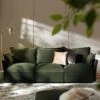 Byron Pillow Edge Moss Green Velvet Modular Sofa, 3-Seater -Daals Store BOSF 7053 MOSS VEL 3ST main