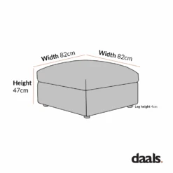 Byron Moss Green Velvet Fabric Pouffe 10 Byron Moss Green Velvet Fabric Pouffe -Daals Store BOSF 7053 STOOL CHART 2