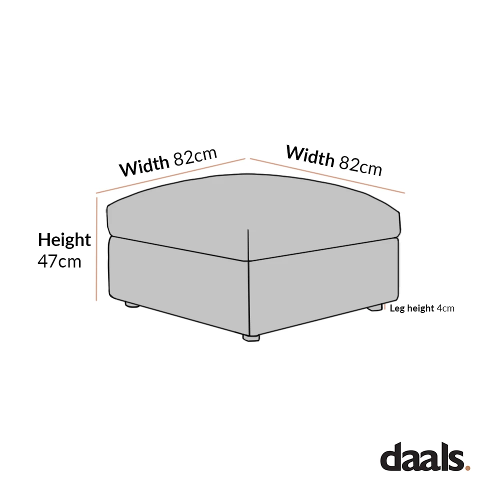 Byron Mist Grey Boucle Pouffe 5 Byron Mist Grey Boucle Pouffe - Image 5