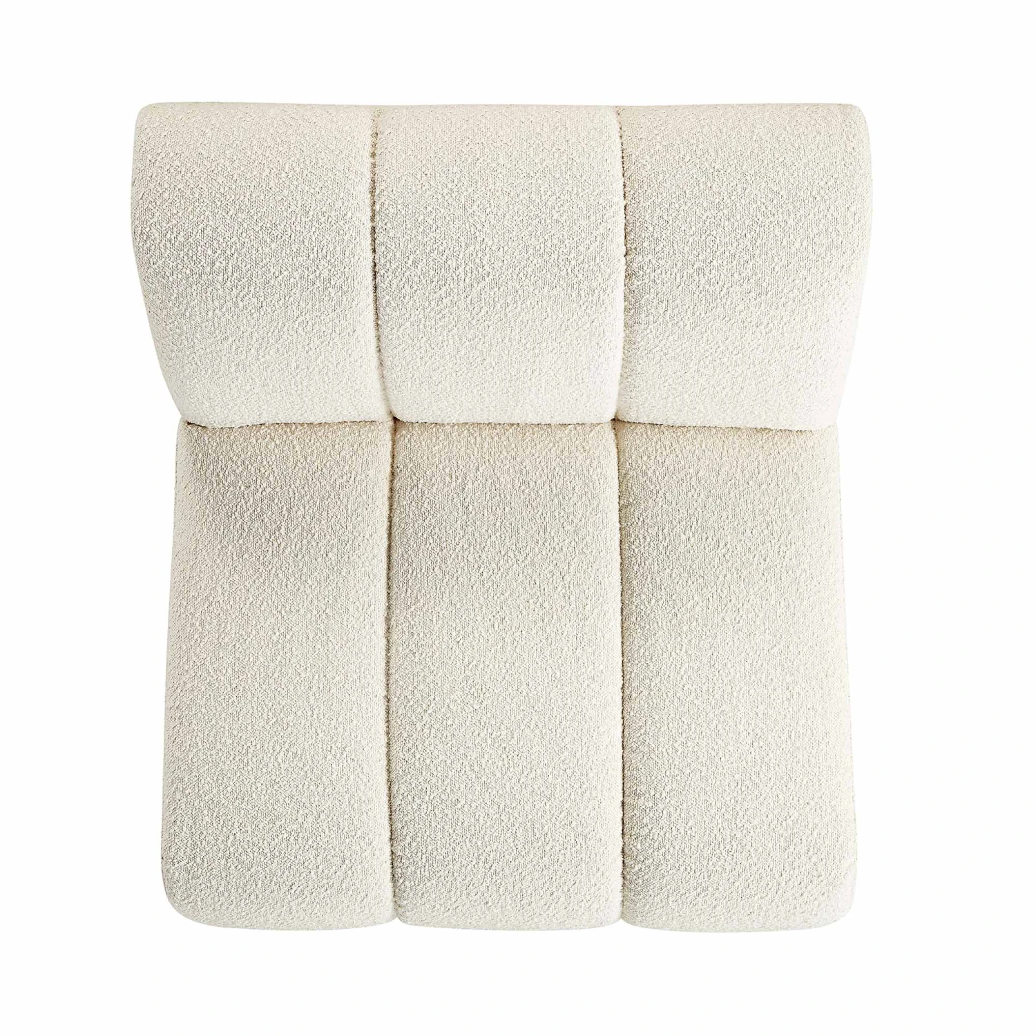 Granvia Ecru Boucle Modular Sofa, 1-Seater Armless Sofa 7 Granvia Ecru Boucle Modular Sofa, 1-Seater Armless Sofa - Image 7