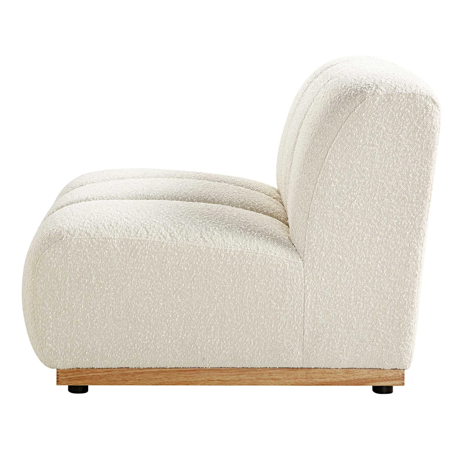 Granvia Ecru Boucle Modular Sofa, 1-Seater Armless Sofa 8 Granvia Ecru Boucle Modular Sofa, 1-Seater Armless Sofa - Image 8