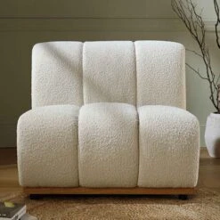 Granvia Ecru Boucle Modular Sofa, 1-Seater Armless Sofa 14 Granvia Ecru Boucle Modular Sofa, 1-Seater Armless Sofa -Daals Store BOSF 9381 BEIGE BOU 1ST scene2