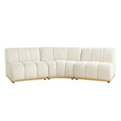 Granvia Ecru Boucle Modular Sofa, 3-Seater Corner Sofa 15 Granvia Ecru Boucle Modular Sofa, 3-Seater Corner Sofa -Daals Store BOSF 9381 BEIGE BOU 3ST CORNER WB3