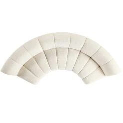 Granvia Ecru Boucle Modular Sofa, 3-Seater Curved Sofa 14 Granvia Ecru Boucle Modular Sofa, 3-Seater Curved Sofa -Daals Store BOSF 9381 BEIGE BOU 3ST CURVED WB1