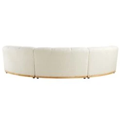 Granvia Ecru Boucle Modular Sofa, 3-Seater Curved Sofa 20 Granvia Ecru Boucle Modular Sofa, 3-Seater Curved Sofa -Daals Store BOSF 9381 BEIGE BOU 3ST CURVED WB6